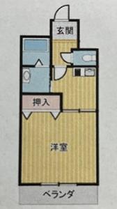 アクティブSIII(1K/2階)の間取り写真