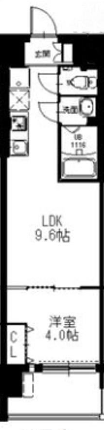 AND TERRACE 文の里(1LDK/2階)の間取り写真