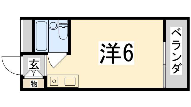 コーポ坂上(ワンルーム/1階)の間取り写真