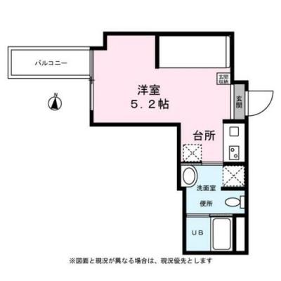 ウエスト F.Y(ワンルーム/3階)の間取り写真