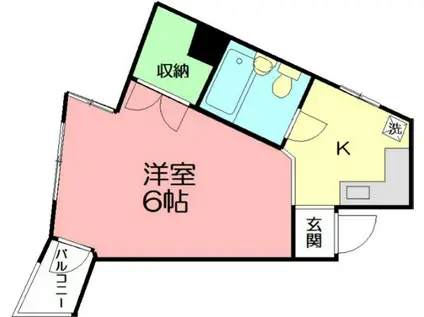 コンフォーム鵠沼(1K/3階)の間取り写真