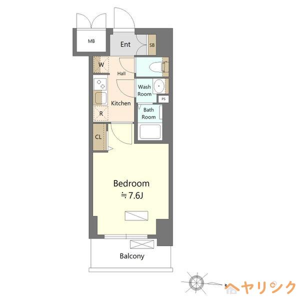 SHOKEN RESIDENCE名古屋(1K/11階)の間取り写真