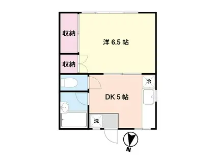 村田ハウス(1DK/1階)の間取り写真