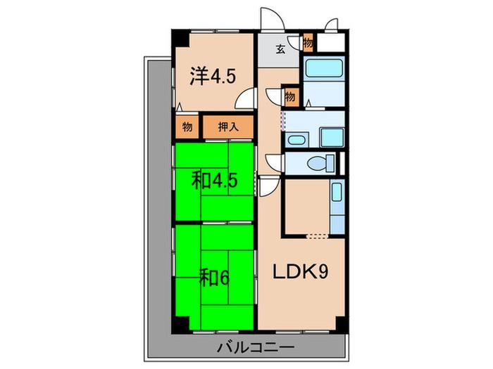 シャトー・エトワール(3LDK/3階)の間取り写真
