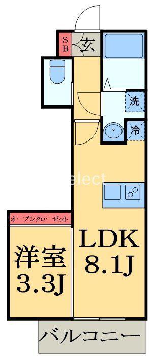 MAISON AOMI (ワンルーム/2階)の間取り写真