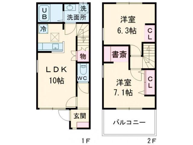 LUANA MAHALO II(2LDK/1階)の間取り写真