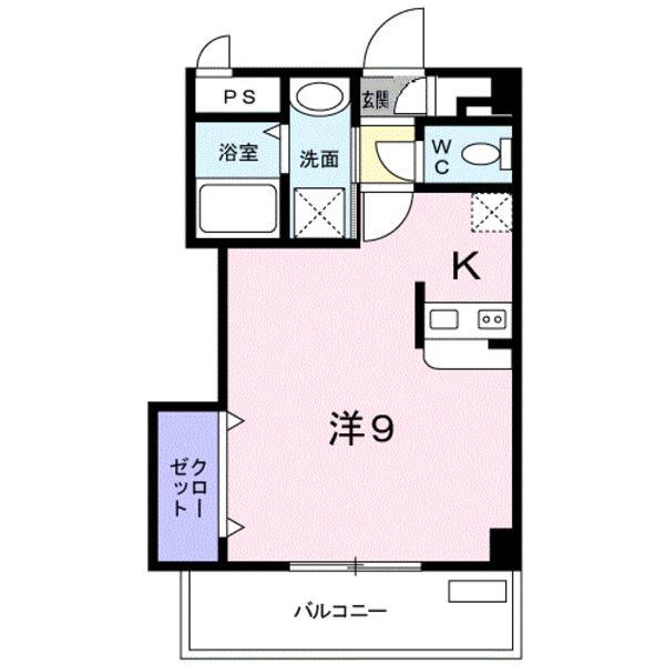 アルバ・セレーノ(1K/2階)の間取り写真
