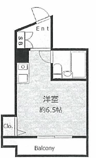 EXL111(ワンルーム/3階)の間取り写真