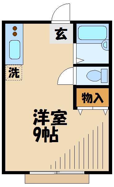 パークコート芦花(ワンルーム/2階)の間取り写真