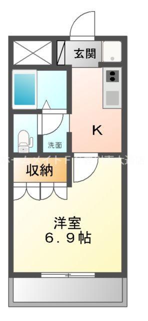 アメニティハイツ大崎(1K/1階)の間取り写真