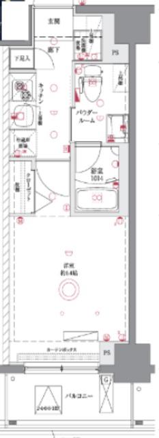 AZEST西川口III(1K/3階)の間取り写真