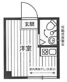 柳橋ビル(ワンルーム/3階)の間取り写真
