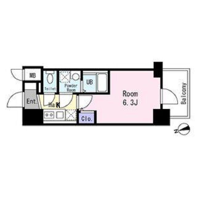 エスリード大阪NEXUS(1K/6階)の間取り写真