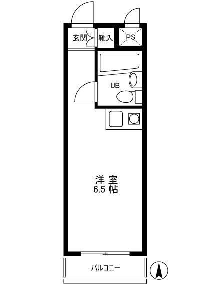 ライオンズマンション椎名町(ワンルーム/2階)の間取り写真