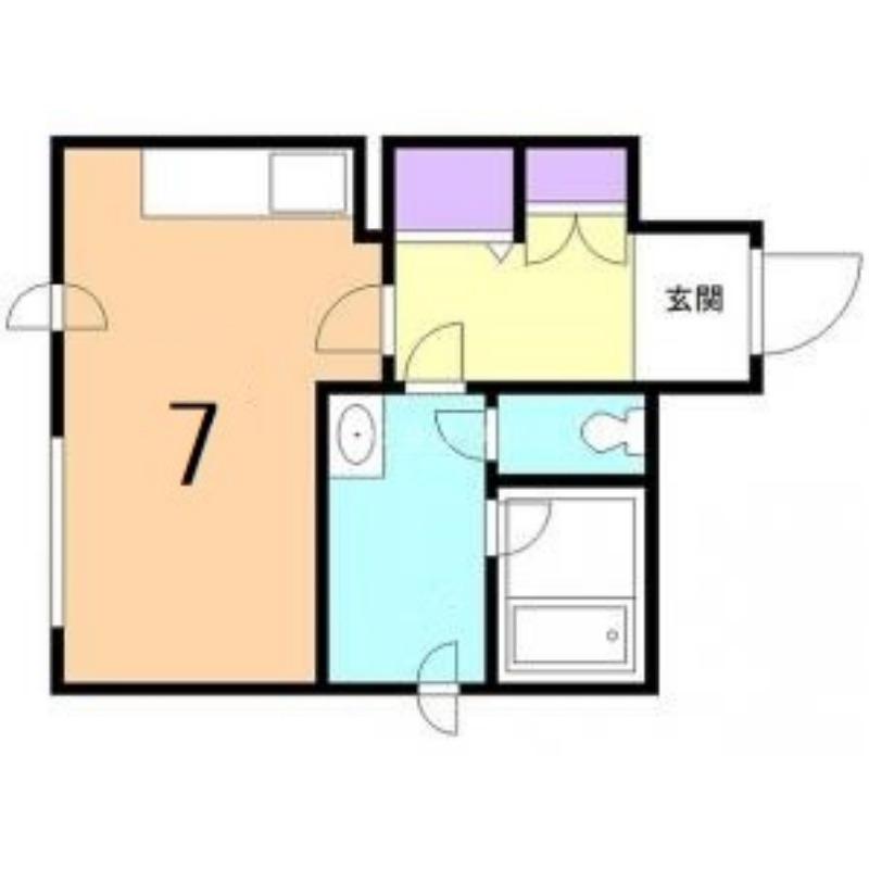サンテ前田(ワンルーム/3階)の間取り写真