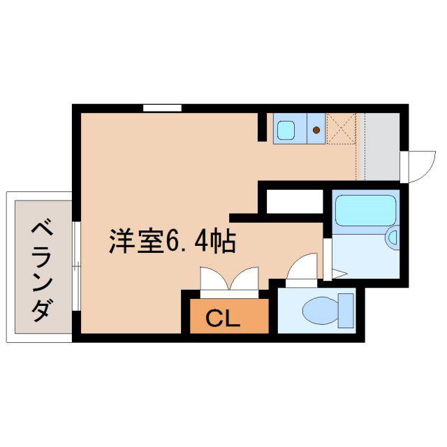 ジョアメゾン神里(ワンルーム/3階)の間取り写真