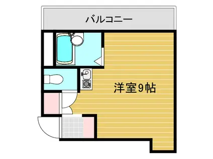 ロイヤルクレイン汐ノ宮(ワンルーム/3階)の間取り写真