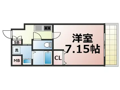 JPレジデンス大阪城東3(1K/3階)の間取り写真