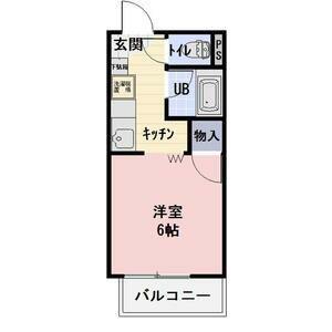 アネックス西枇杷島(1K/2階)の間取り写真
