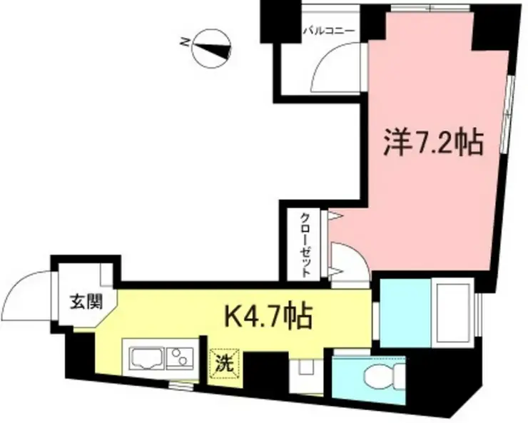 リブ笹塚 6階階 間取り