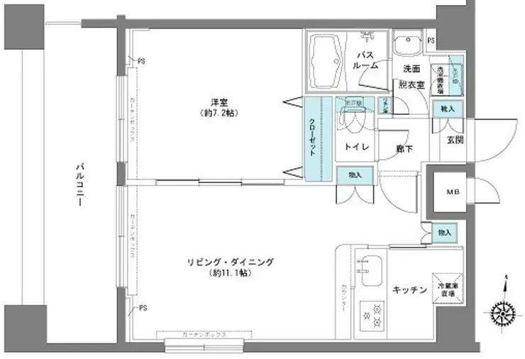 フェニックス八王子弐番館 8階階 間取り