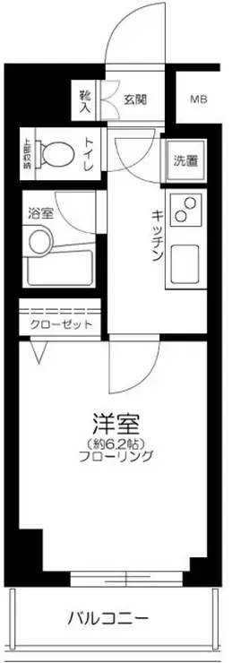 パレステュディオ渋谷WEST 4階階 間取り
