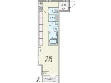 MA CACHETTE(1K/3階)の間取り写真