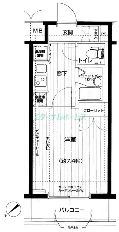 メインステージ神田駅前 11階階 間取り