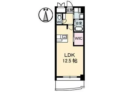 ネクステージ中井(ワンルーム/3階)の間取り写真