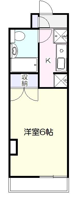 グリーンハイツ麻生(ワンルーム/3階)の間取り写真