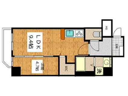 CERES中村公園前(1LDK/2階)の間取り写真