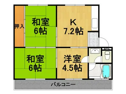 TGハイツ(3DK/3階)の間取り写真