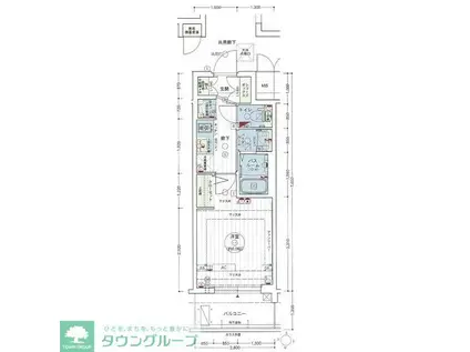 エステムコート名古屋新栄IIアリーナ(1K/5階)の間取り写真