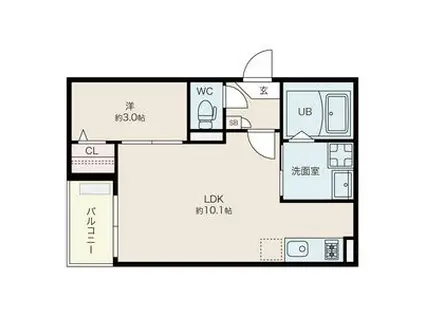 JACK DAIEIJII(1LDK/2階)の間取り写真