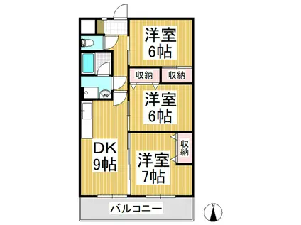 エクセリーナ21(3DK/2階)の間取り写真