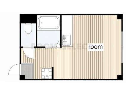 PLAZA1(ワンルーム/3階)の間取り写真