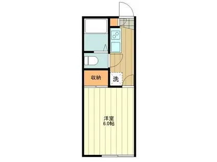 レオパレス富士見台(1K/1階)の間取り写真