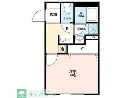 プレシャス熊谷(1K/1階)の間取り写真