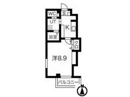 エヌエムスワサントセット・イースト(1K/3階)の間取り写真