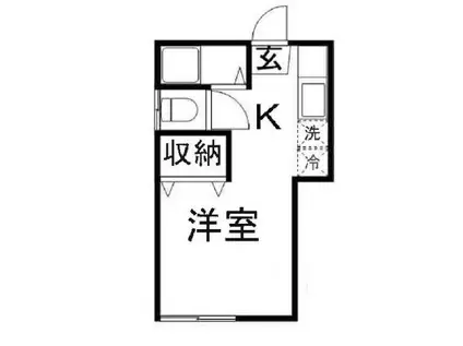 コスモス練馬B(ワンルーム/1階)の間取り写真