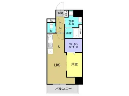 天理市ユーミーマンション(1LDK/7階)の間取り写真