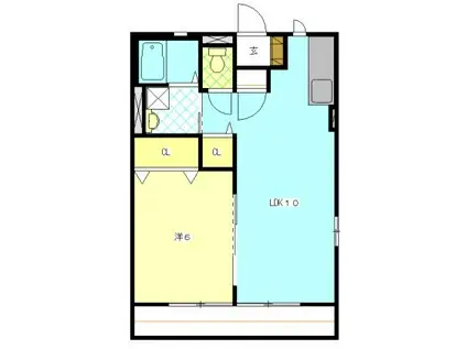 グランシャリオ(1LDK/2階)の間取り写真