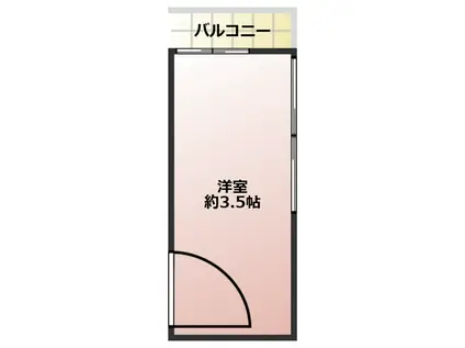 ル・シャトレ上野(ワンルーム/2階)の間取り写真