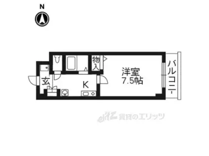 Mプラザ津田駅前十二番館(1K/2階)の間取り写真