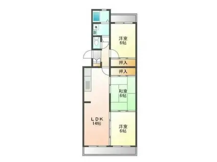 WIN94(3LDK/4階)の間取り写真