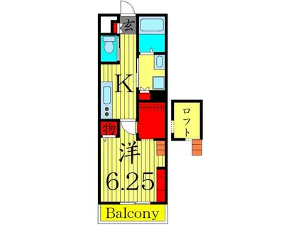 ホーネ ムートス(1K/1階)の間取り写真