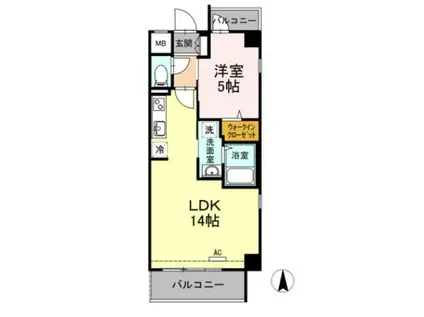 アプライド(1LDK/2階)の間取り写真