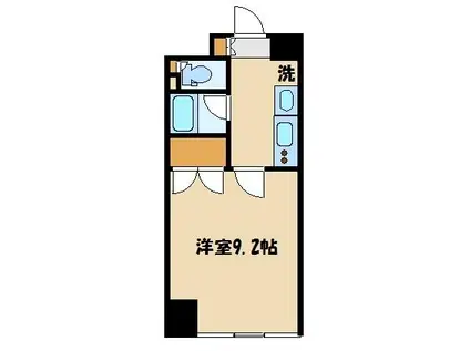 AXIS桜木町(1K/3階)の間取り写真