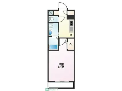 ルチア LUCIA(1K/2階)の間取り写真