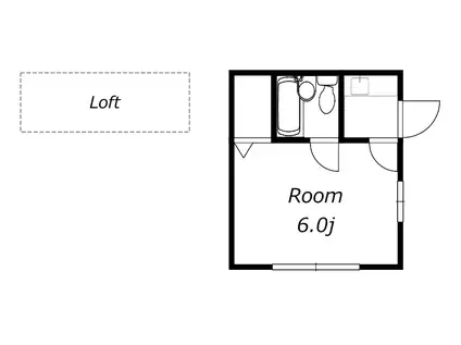 ミツユキハイム(1K/1階)の間取り写真
